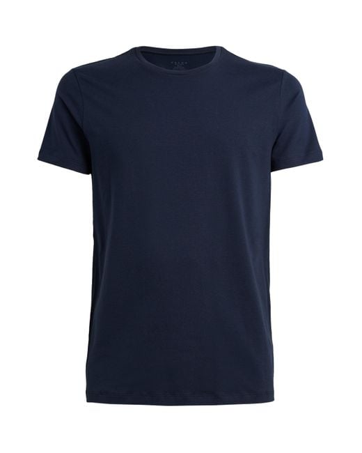 Falke Blue Daily Comfort T-Shirts for men
