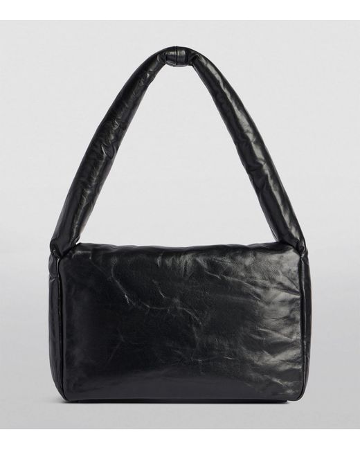 Balenciaga Black Leather Monaco Shoulder Bag
