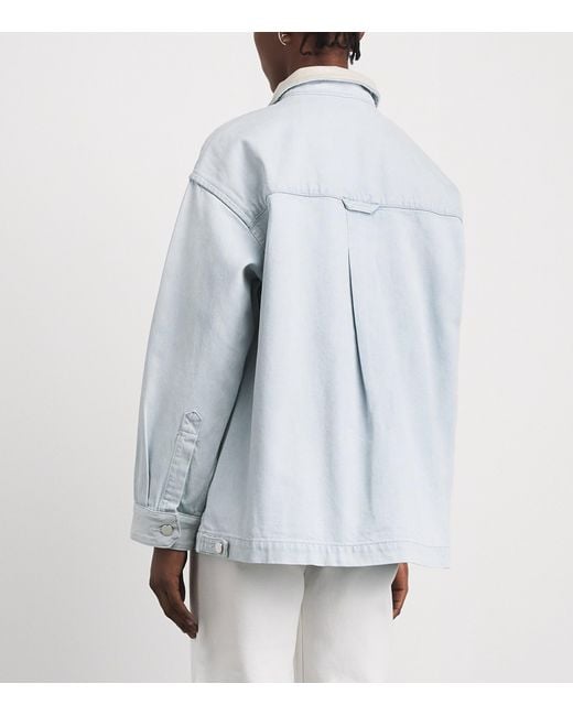 Agolde Blue X Maria Mcmanus Oversized Field Jacket