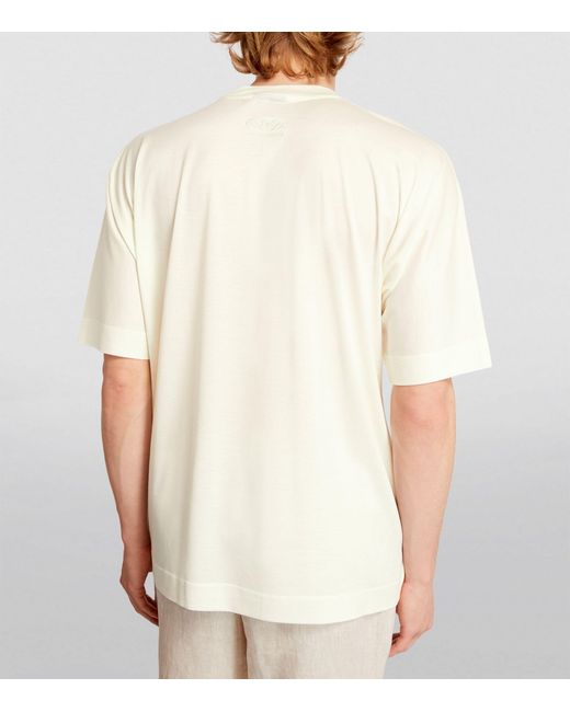 Emporio Armani White Crew-neck T-shirt for men