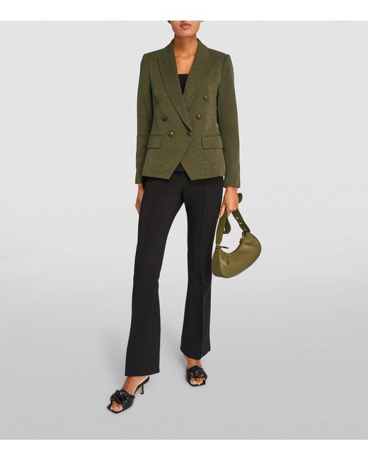 L'Agence Green Kenzie Double-breasted Blazer