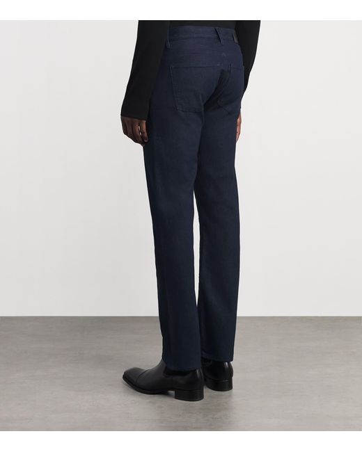 Giorgio Armani Blue Stretch-Cotton-Blend Chinos for men