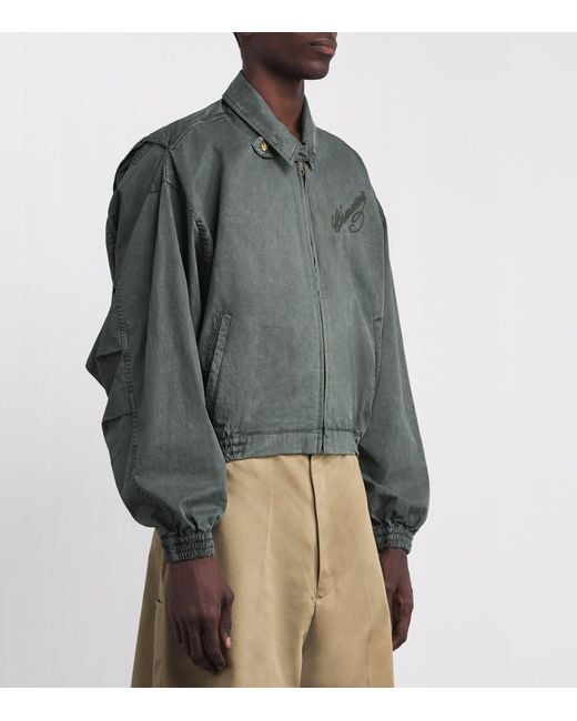 Willy Chavarria Gray Cotton Wasko Jacket for men