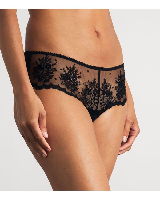 Simone Perele Black Lace Intrigue Briefs