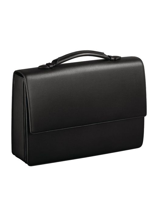 Cartier Black Leather Must De Briefcase for men