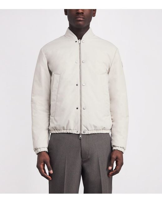 Moncler White Reversible Tafoni Bomber Jacket for men