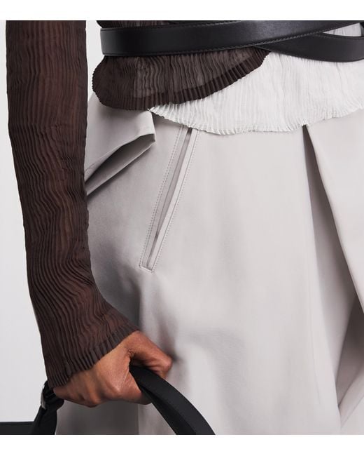 Issey Miyake Gray Fluttering Trousers