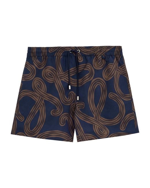 Loewe Blue X Paula's Ibiza Anagram Swim Shorts for men