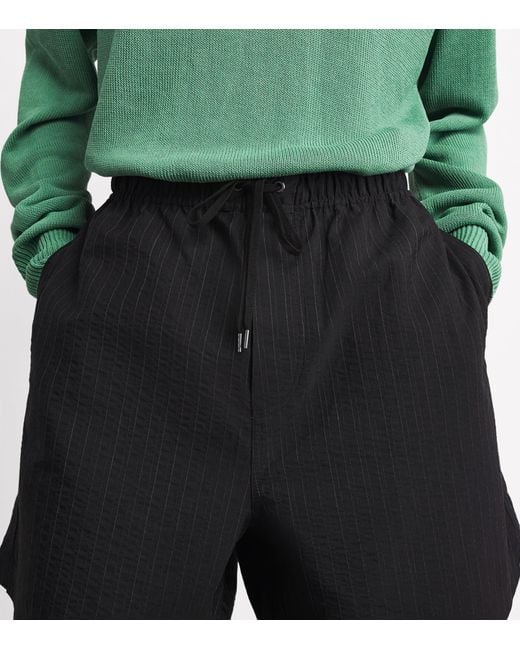 Studio Nicholson Black Starboard Sweatshorts for men