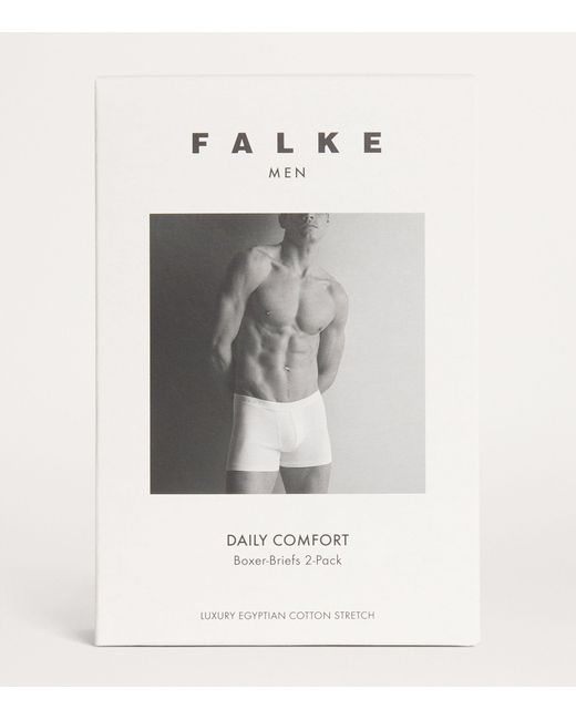 Falke Gray Daily Comfort Boxer Briefs (pack Of 2) for men