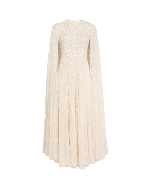 Needle & Thread Natural Heart Lattice Gown