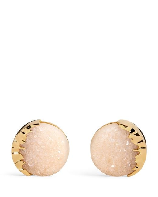Tateossian Natural Rose And Agate Cufflinks for men