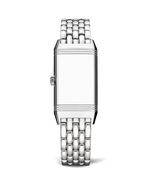 Jaeger-lecoultre White Stainless Steel And Diamond Reverso One Watch 20mm