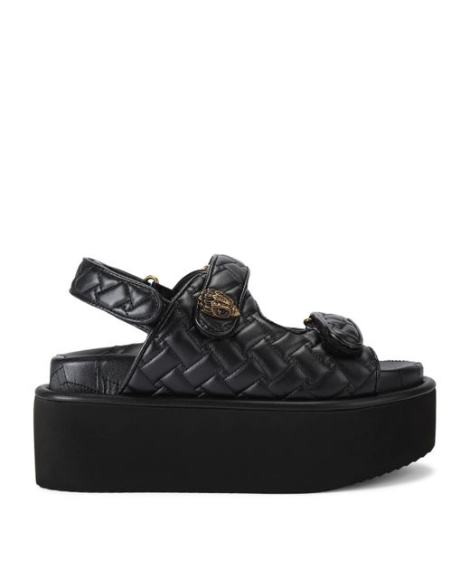 Kurt Geiger Black Orson Platform Sandals