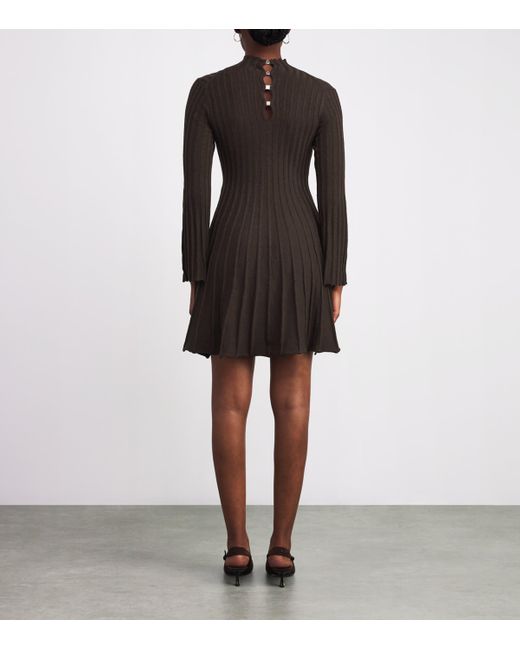 knee length dresses for ladies New Woman Dress Long Sleeve Dresses for Women Fashion Maje Striped Kni   HER SHOP