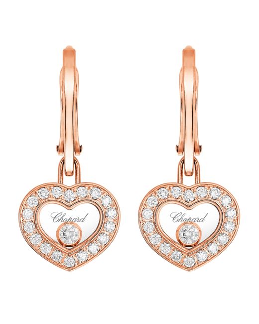 Chopard Metallic And Diamond Happy Diamonds Icons Earrings