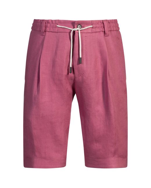 Boss Linen Tapered Shorts for men