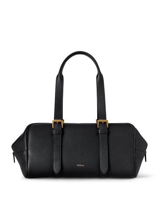 Mulberry Black Leather Boston Shoulder Bag