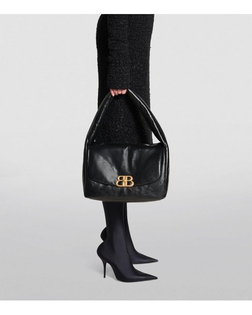 Balenciaga Black Medium Monaco Sling Shoulder Bag