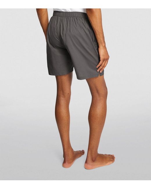 Calvin Klein Gray Cotton Pure Pyjama Shorts for men
