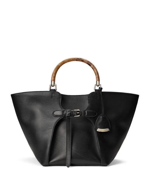 Ralph Lauren Black Leather Ralph Tote Bag