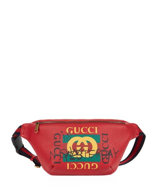 Gucci Red Tomorrow Belt Bag for men