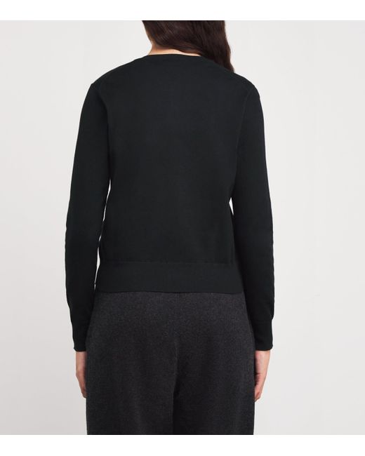 Polo Ralph Lauren Blue Cotton-Blend Polo Pony Cardigan