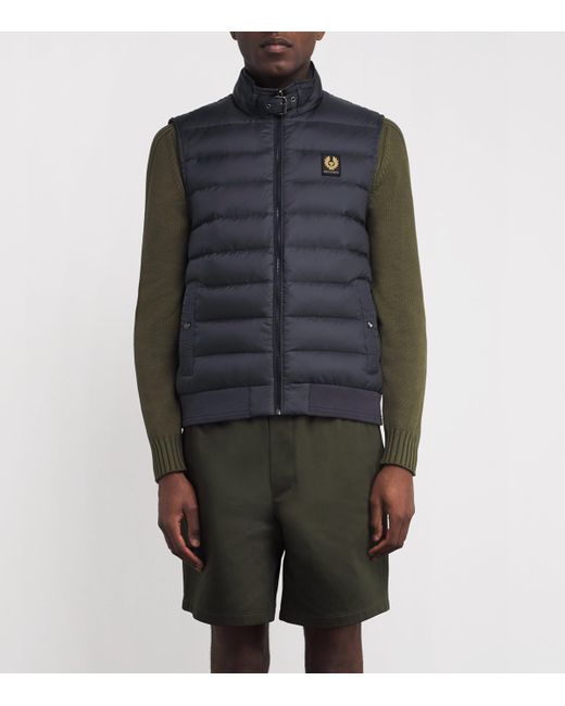 Belstaff Blue Circuit Down Gilet for men