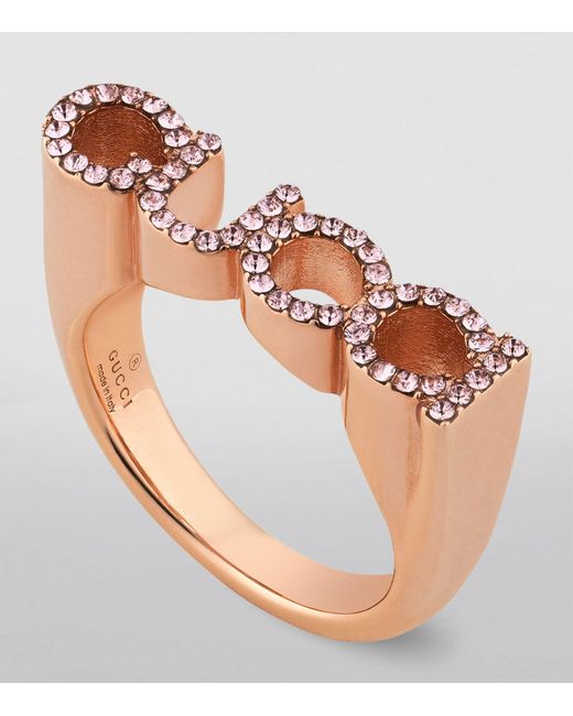Gucci Pink '' Letter Ring