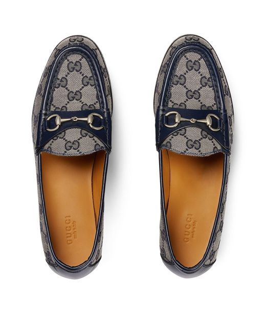 Gucci Gray Leather Horsebit Platform Loafers