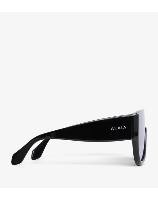 Alaïa Gray Square Sunglasses