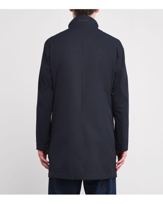 Woolrich Blue Waterproof 2-In-1 Car Coat for men