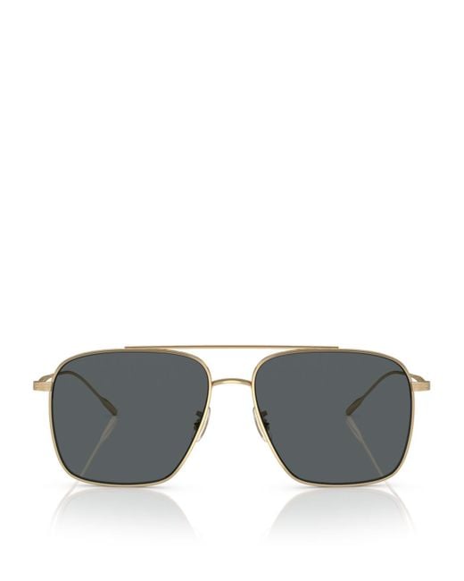 Oliver Peoples Gray Titanium Dresner Sunglasses