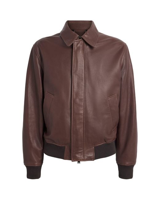 Jonathan Simkhai Brown Leather Jacket for men