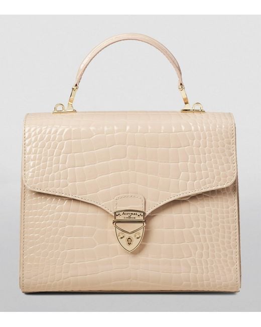 Aspinal Natural Mayfair Top-Handle Bag