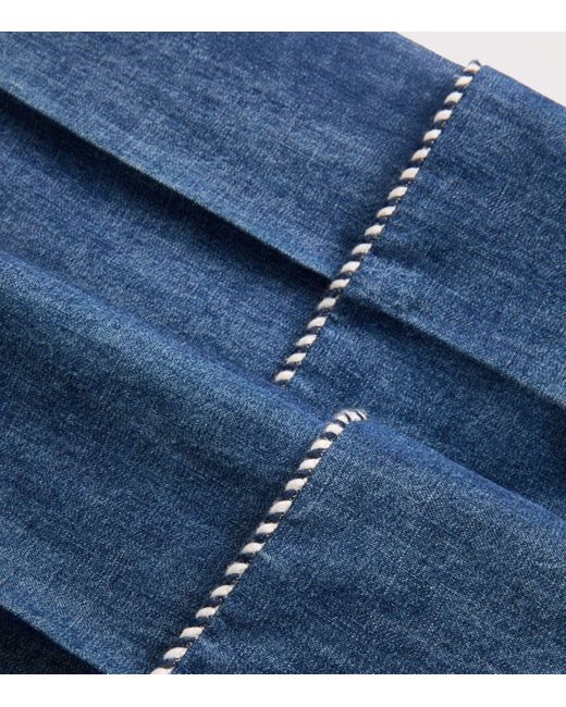 Valentino Blue Denim Embellished Jeans