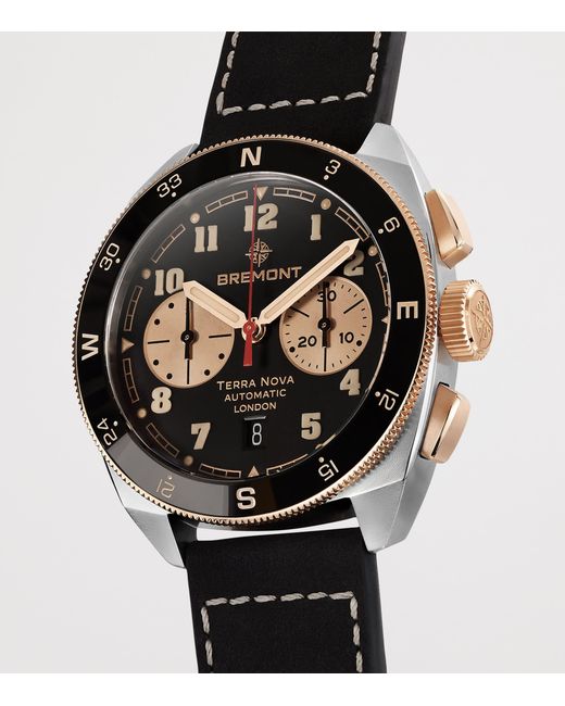 Bremont Black X Jimmy Chin Sterling And Rose Terra Nova Chronograph Watch for men