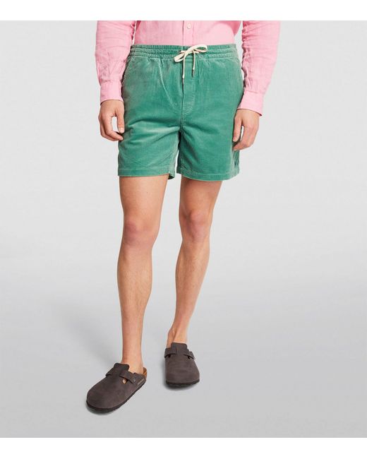 Polo Ralph Lauren Green Corduroy Prepster Shorts for men