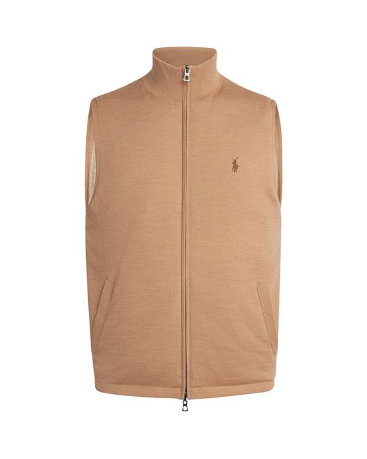 Polo Ralph Lauren Natural Reversible Polo Pony Gilet for men
