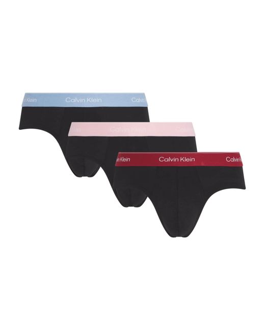 Calvin Klein Black Stretch-Cotton Hip Briefs for men