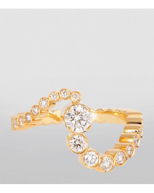 Sophie Bille Brahe Metallic Yellow Gold And Diamond Ensemble Ring