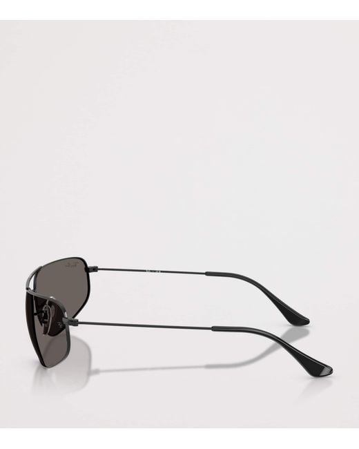 Ray-Ban Gray Rectangle Sunglasses