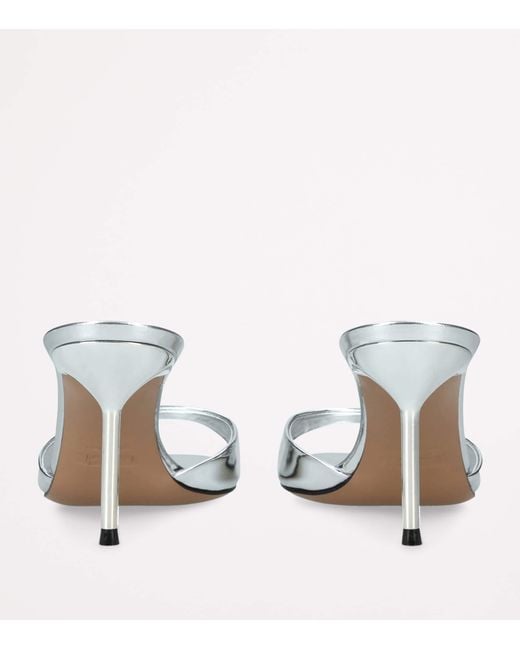Paris Texas Metallic Patent Leather Lidia Mules 70