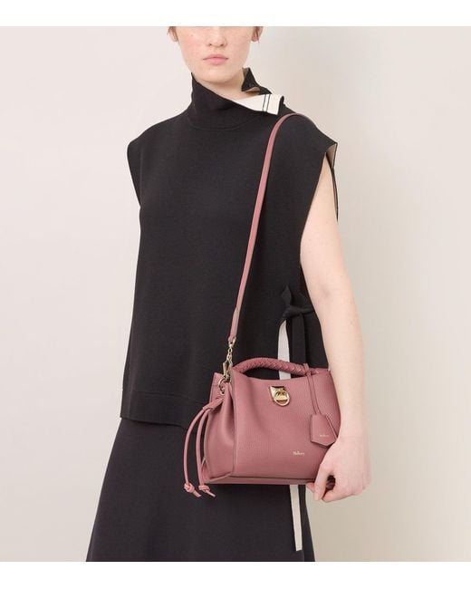 Mulberry Pink Small Leather Iris Shoulder Bag