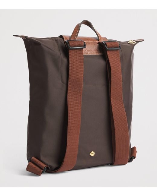 Longchamp Brown Medium Le Pliage Original Backpack