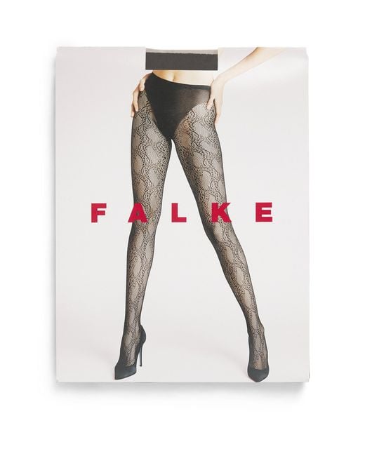 Falke White Paisley Gilda Tights