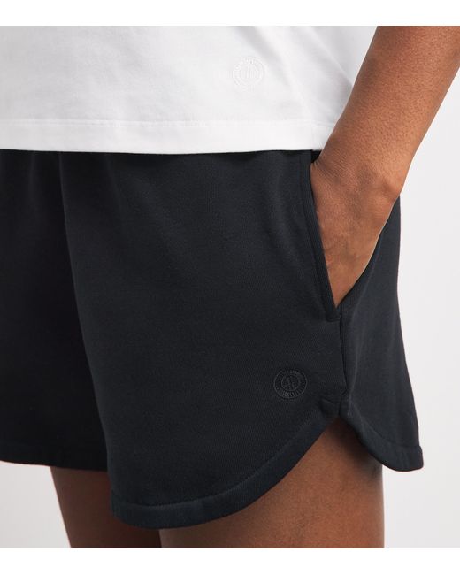 Harrods Black Cotton Jersey Shorts