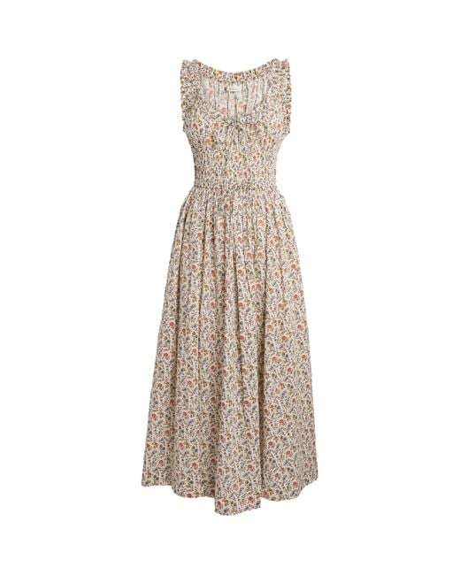 Doen Natural Organic Cotton Floral Emmaretta Maxi Dress