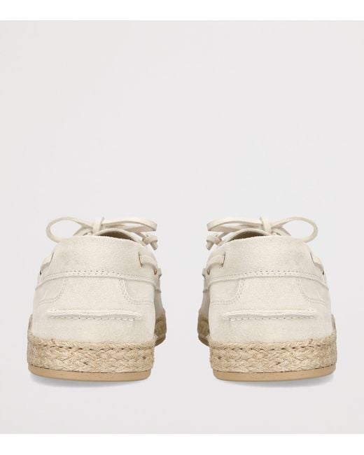 Brunello Cucinelli White Linen Penny Loafer Espadrilles