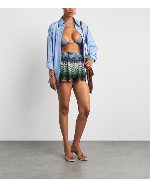 Missoni Green Zigzag Shorts